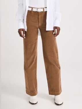 Faherty High Waist Corduroy Wide Leg Pants Size 28